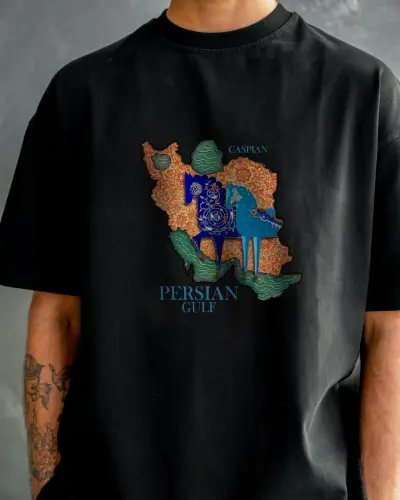 تیشرت طرح ایران کاسپین
