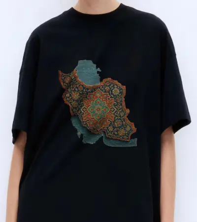 تیشرت ایران طرح فرش